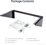 StarTech.com 2-Post 6U Heavy-Duty Wall-Mount Network Rack, 19
