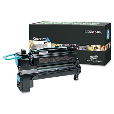 Lexmark X792X1CG X792 High Yield Toner Cartridge Cyan