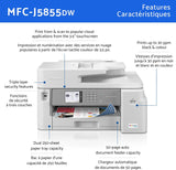 Brother MFC-J5855DW Imprimante tout-en-un jet d'encre couleur sans fil
