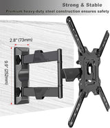 Display TV Monitor Wall Mount Flat/Curved Screens Tilt 37-80IN