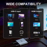 USB-C Multiport Adapter w/ HDMI and VGA MAC Windows SD PD