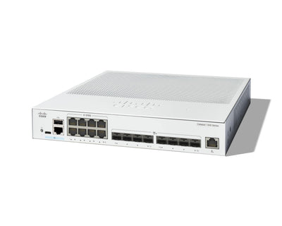 Cisco Catalyst 1300-16XTS Managed Switch, 8 Port 10G Copper, 8x10GE SF
