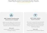 StarTech.com USB C to Gigabit Ethernet Adapter w/USB A Port - White 1G