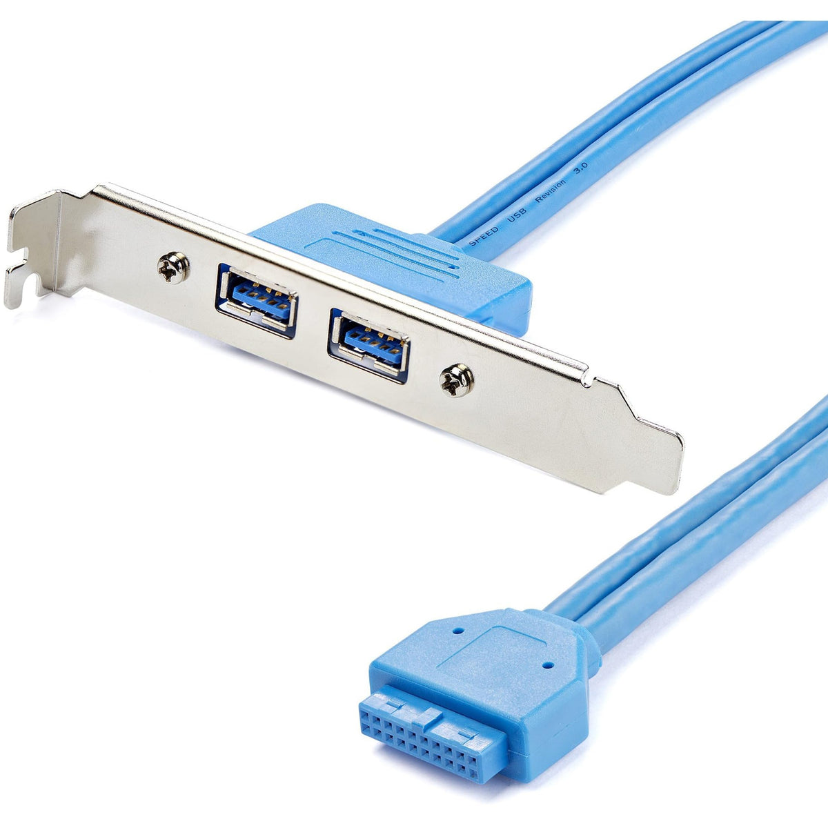 StarTech.com USB3SPLATE 2-Port USB 3.0 A Female Slot Plate Adapter