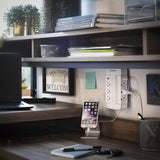 PARASURTENSEUR 900J 6 PRISES 120V PRISE MURALE 2 USB 3,6A 75K CEG