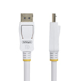 StarTech.com 6ft (1.8m) White VESA Certified DisplayPort 1.2 Cable, 4K