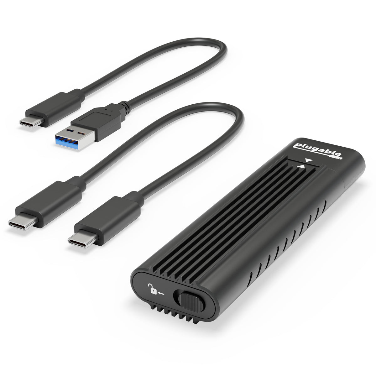 Plugable Technologies USB-C M.2 NVMe SSD Enclosure; Tool-Free & Driver