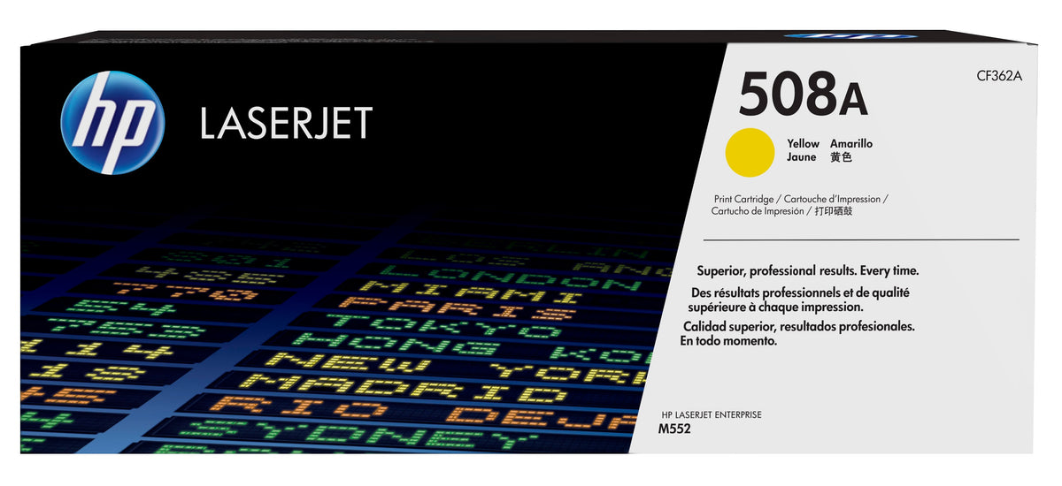 Cartouche de toner LaserJet originale jaune HP 508A