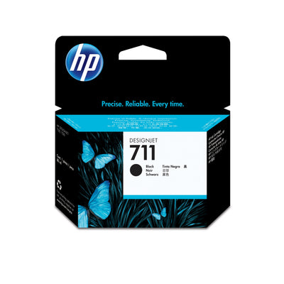 Cartouche d'encre DesignJet noir HP 711 de 80 ml