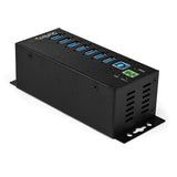 StarTech.com 7-Port USB 3.0 Hub with Power Adapter - Metal Industrial