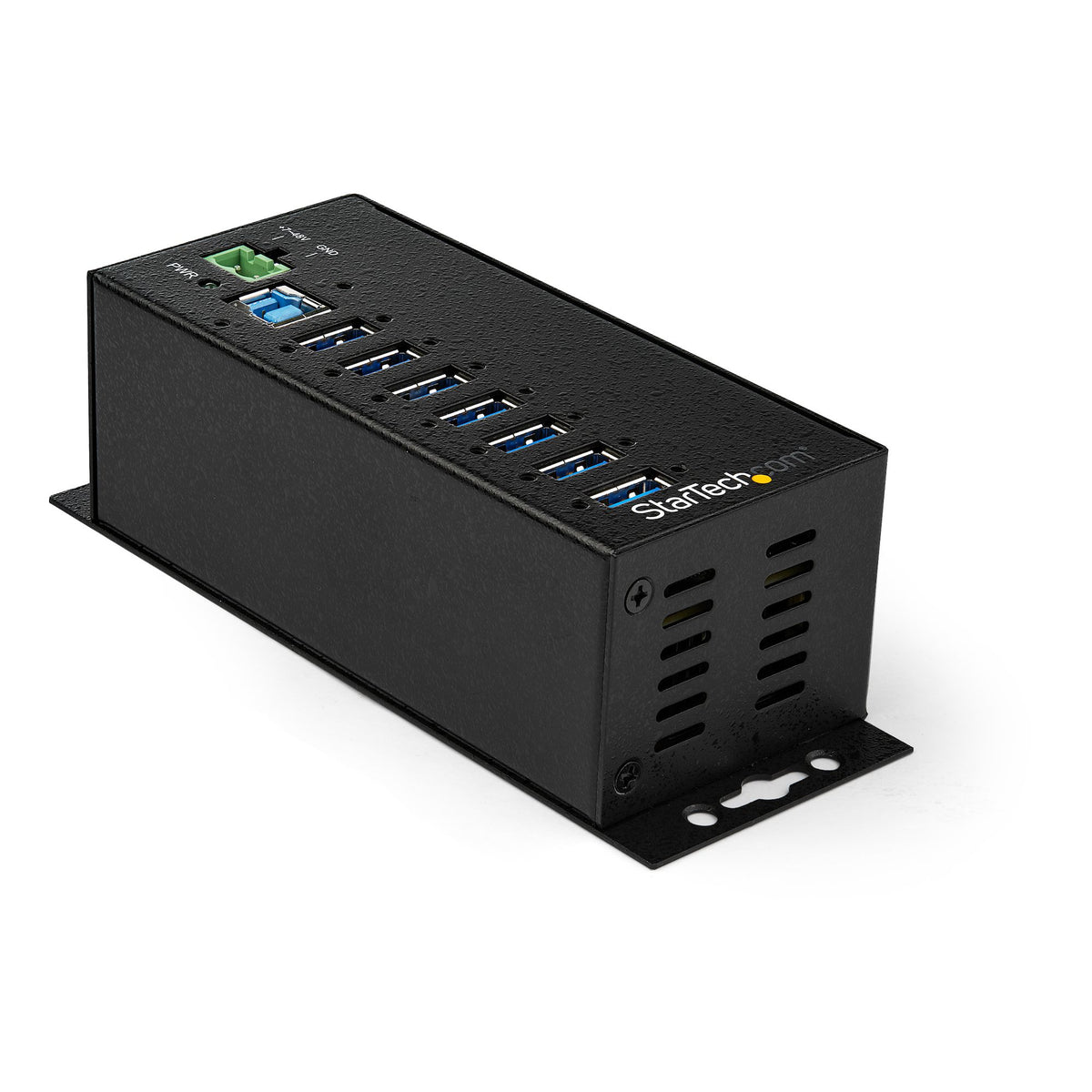 StarTech.com 7-Port USB 3.0 Hub with Power Adapter - Metal Industrial