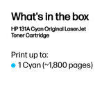 131A CYAN TONER STD CAP CART F/ LASERJET PRO 200 M251/MFP M276
