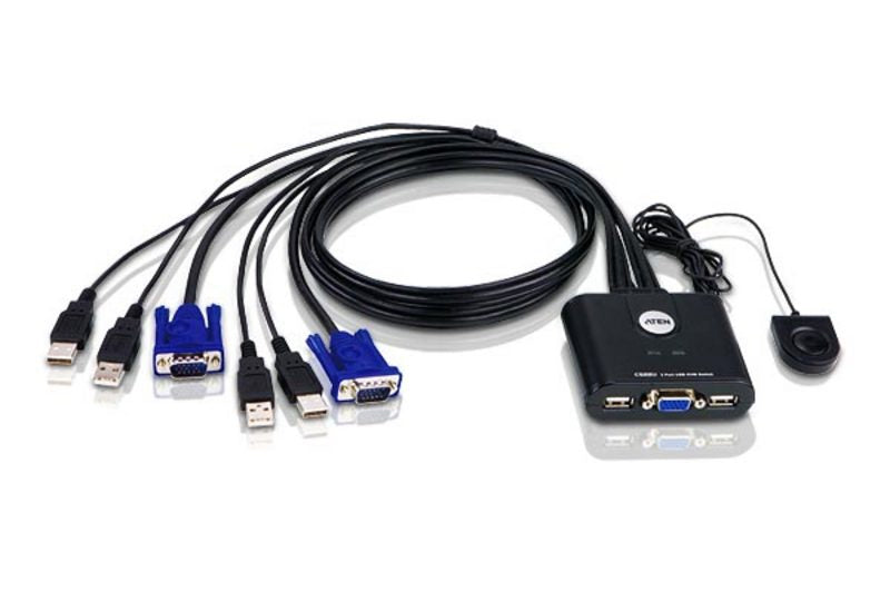 ATEN Commutateur KVM VGA USB 2 ports
