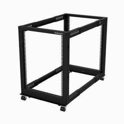 StarTech.com 15U 4-Post Server Rack, 19in Open Frame Rack with 40in (1