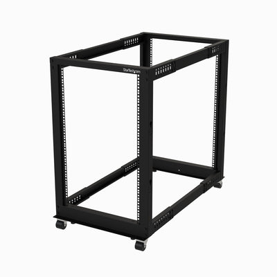 StarTech.com 18U 4-Post Server Rack, 19in Open Frame Rack with 40in (1