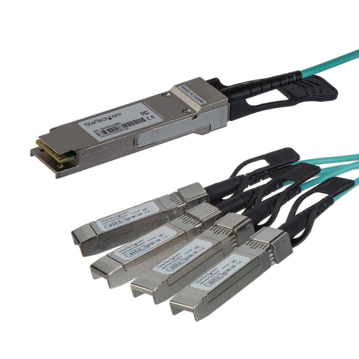 Câble de rupture QSFP+ StarTech QSFP-4X10G-AOC10M 15M