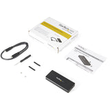 StarTech.com USB-C 10Gbps M.2 NVMe PCIe SSD Enclosure - Rugged Aluminu