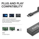 Plugable Technologies USB C to VGA Adapter, Thunderbolt 3 to VGA Adapt