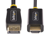 StarTech.com 15ft DisplayPort to HDMI Adapter Cable, 4K 60Hz with HDR,