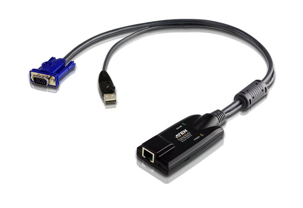 Câble adaptateur ATEN USB - VGA vers Cat5e/6 KVM (module UC), avec virtuel