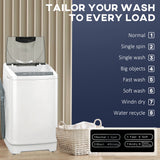 Compact Washer, Full Automatic Washer with 8 Programs and 6 Water Levels