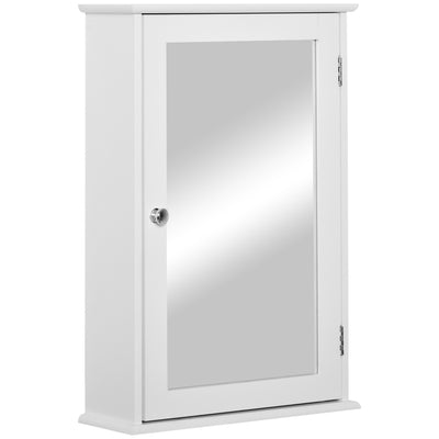 Bathroom Mirror Cabinet, Wall Mounted Medicine Cabinet with Door and Shelves