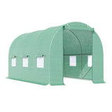 8'x6.6'x6.6' Heavy Duty Walk-in Greenhouse Garden Tunnel Hot House Outdoor Flower Vegetable Growth Warm House Roll Up Door, Steel