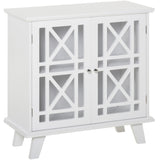 Storage Cabinet with Fretwork Doors and Shelf