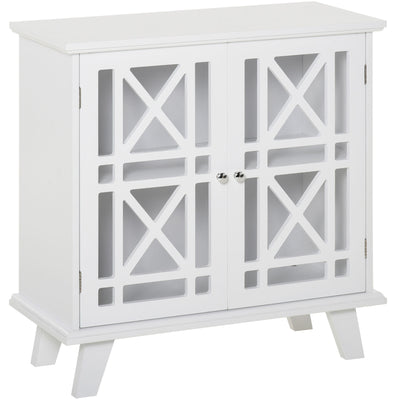 Storage Cabinet with Fretwork Doors and Shelf