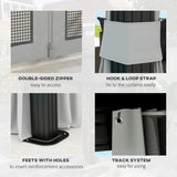 10' x 10' Hardtop Gazebo, Sun Shelter with Double Tier Metal Roof, and Hanging Hook