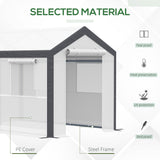 6.6' x 10' x 7' Heavy Duty Walk-In Greenhouse Vegetable Seed Growth Tent Outdoor Plant Growing Tunnel Warm House Flower Shed Backyard