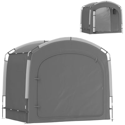 Bike Storage Shed Tent, Portable and Waterproof with 210D Oxford Fabric and Carry Bag for 3-4 Bicycles