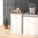 Kitchen Tilt Out Trash Bin Cabinet, Trash Can Holder with Drawer