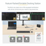 Adaptateur multiprise StarTech.com USB-C triple moniteur, Dual 4K 60Hz + 4K