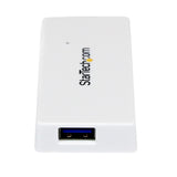 4PORT ST4300MINU3W USB 3.0 M/F Mini Hub with Built-IN Cable