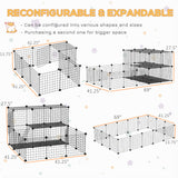 Parc pour Animaux 46 Panneaux, Parc DIY pour Petits Animaux