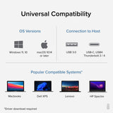 Adaptateur Plugable USB3 USB-C DP Adaptateur graphique USB-C DisplayPort