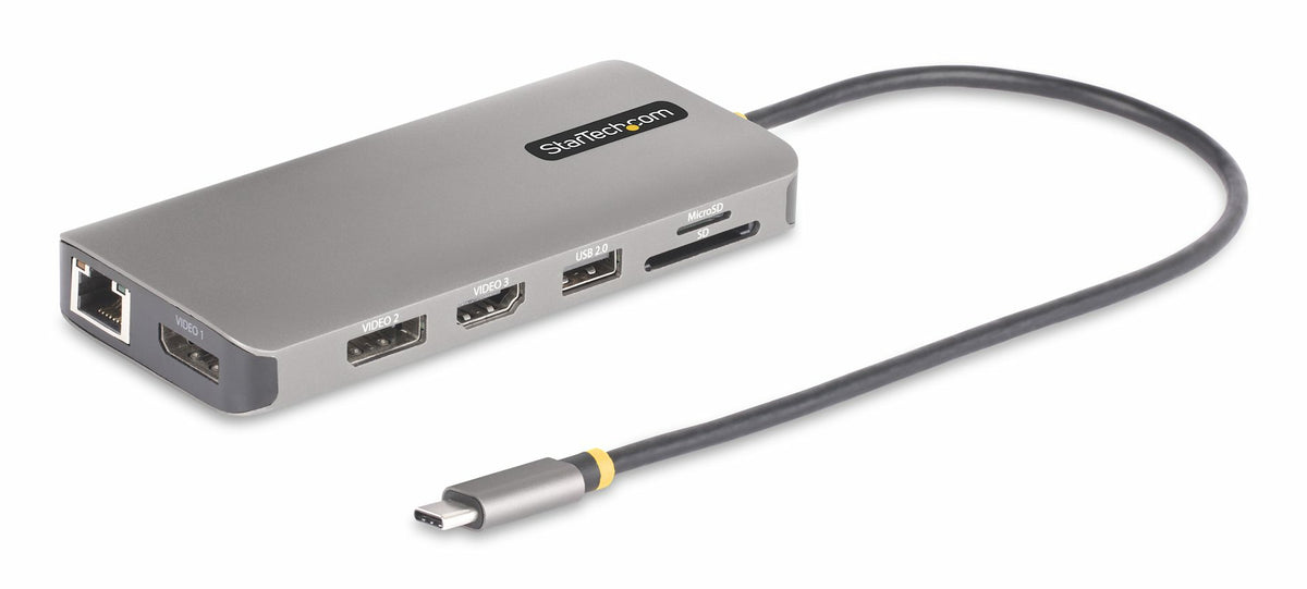 Adaptateur multiprise StarTech.com USB-C triple moniteur, Dual 4K 60Hz + 4K