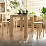 Round Stackable Chairs Set of