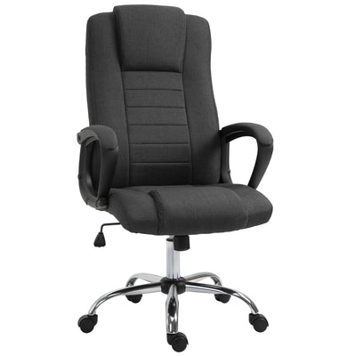 High Back Office Chair, Height Adjustable Computer Desk Chair with Swivel Wheels and Tilt Function