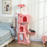 63 Inch Cat Tree with Sisal Scratching Posts