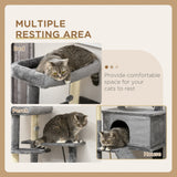 Arbre à chats pour grands chats adultes, arbre à chats 58