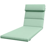 Patio Chaise Lounge Chair Cushion Replacement Sun Lounger Pad with Headrest and Ties