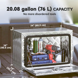 24 Inch Underbody Truck Tool Box, Storage Toolbox Chest Organizer with Lock and Keys