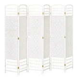 6 Panel Room Divider, 5.6 ft Tall Folding Privacy Screen