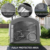 Bike Storage Shed Tent, Portable and Waterproof with 210D Oxford Fabric and Carry Bag for 3-4 Bicycles
