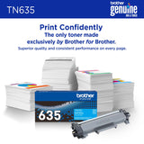 Cartouche de toner cyan Brother TN-635C – Rendement de 1 800 pages
