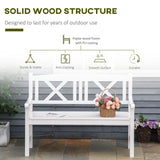 2-Seater Wooden Garden Bench
