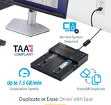 StarTech.com Standalone M.2 SATA & M.2 NVMe Duplicator and Eraser - HD