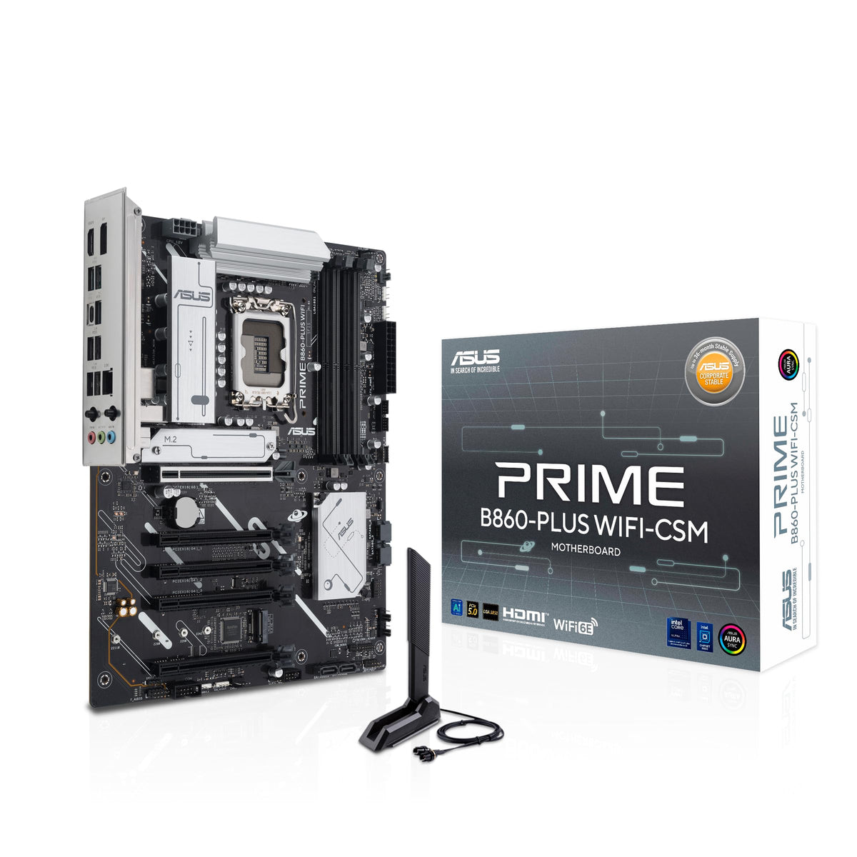 ASUS Prime B860-PLUS WiFi-CSM B860 LGA 1851 ATX Motherboard, Intel Cor